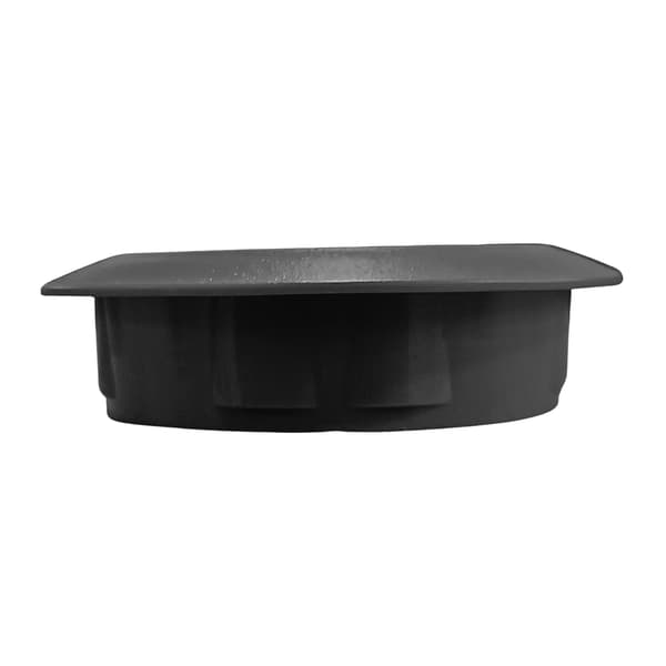 Ventilationsåbning til møbelskab, diameter 50, sort, 10 stk.