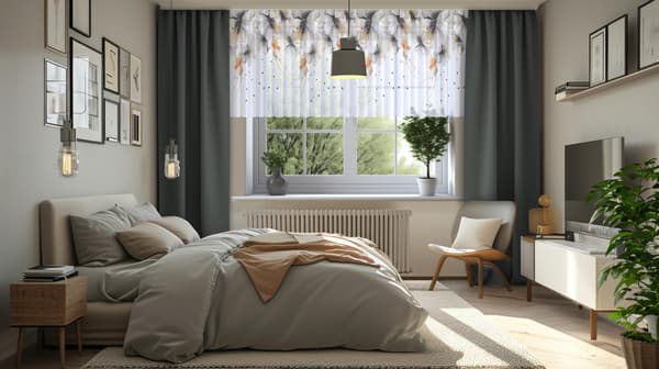 Gardin på tape print 202
