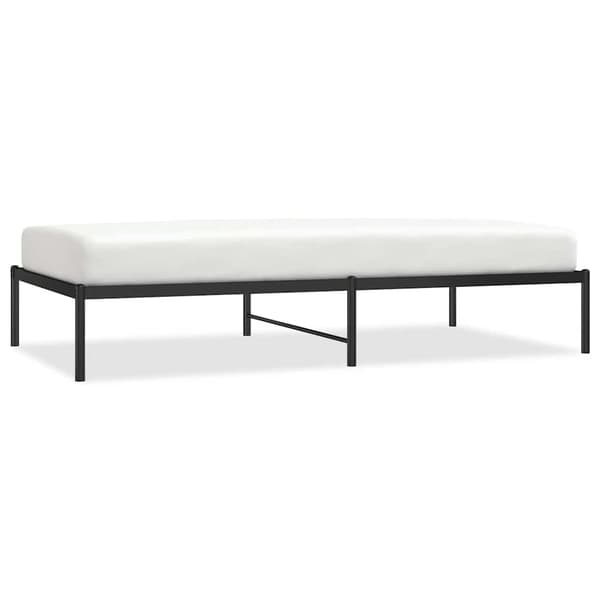 vidaXL metalsengestel sort 100x190 cm