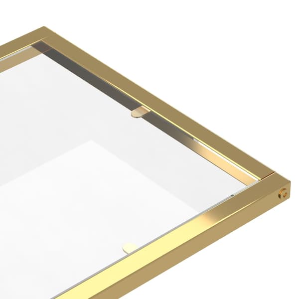 vidaXL computer sidebord transparent 50x35x65 cm