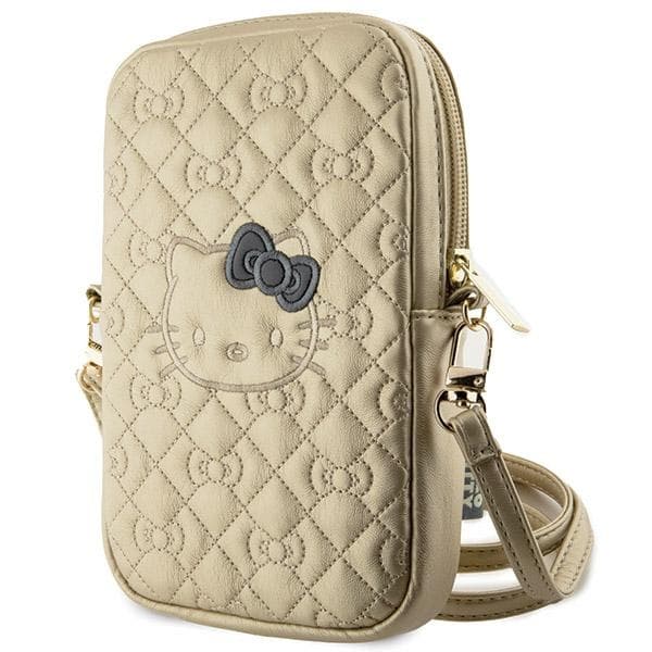Hello Kitty Handväska HKPBPEKHBPGuld/guldfärgad quiltad rosettrem