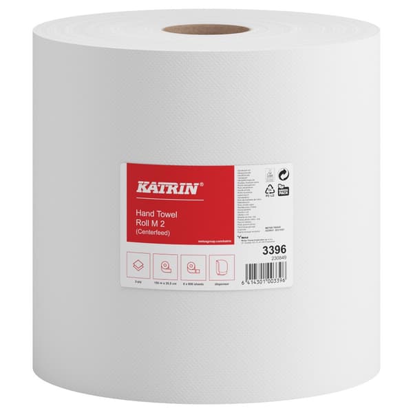 Katrin M2 papirhåndklæde 150m 2 lag 6 ruller