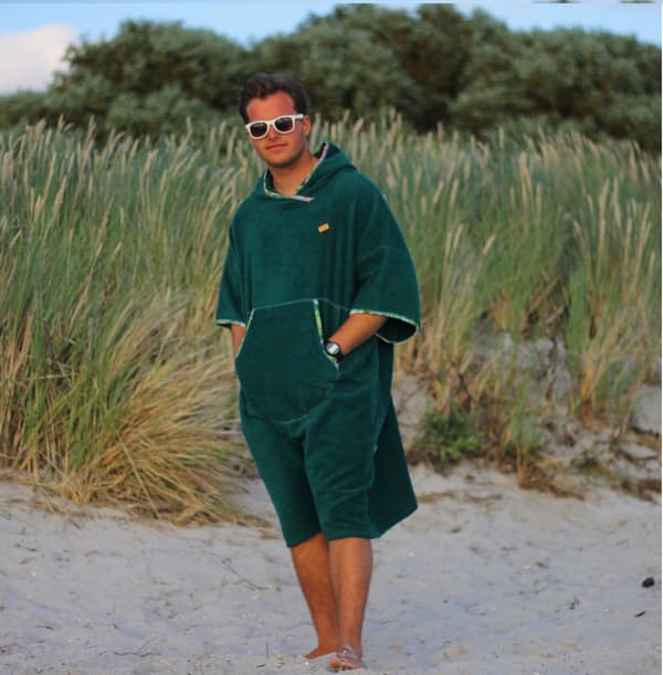 Surfponcho Rainforest - bomull L MAN längd 115cm