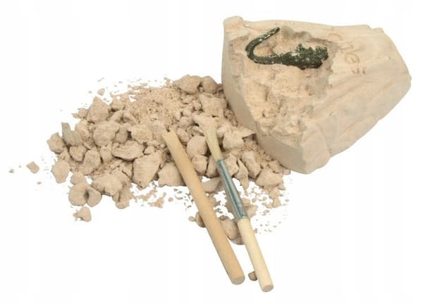 Knogler og mere, stor dinosaurfigur - vulkanudgravninger
