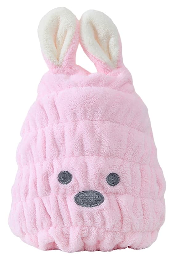 håndklæde turban hårtørrerhætte mikrofiber TEDDY BEAR universal (blå)