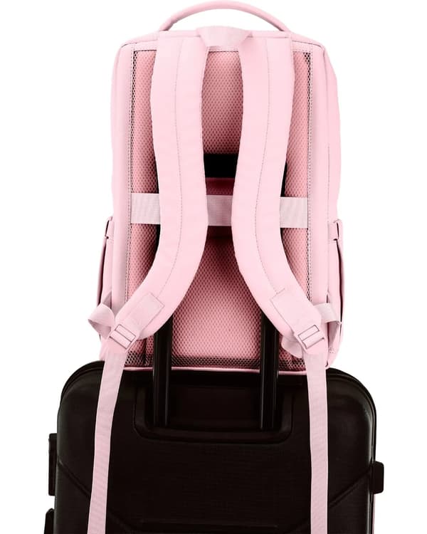 Wings CBP003 kabinryggsäck med laptopficka och ventilationssystem rosa