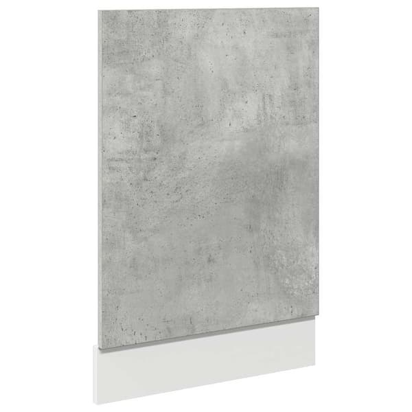 vidaXL Installationspanel för diskmaskin, betonggrå, 45x3x67 cm