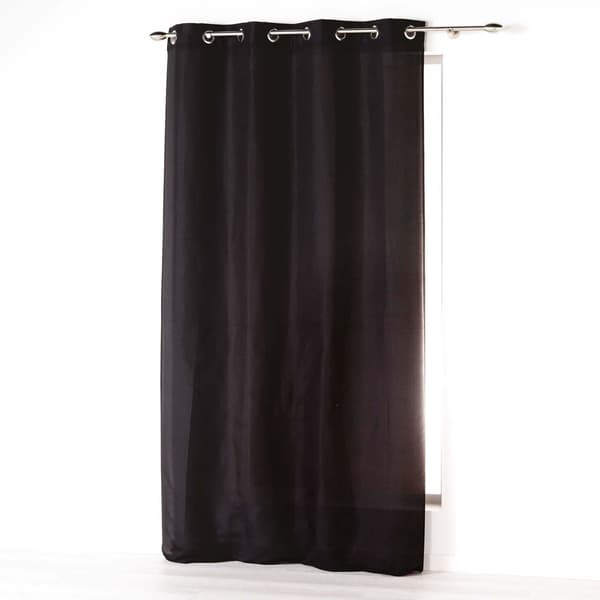 Absolu indendørs gardin med snørehuller 140 x 260 cm sort