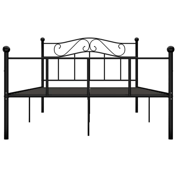 vidaXL sengestel sort metal 140 x 200 cm