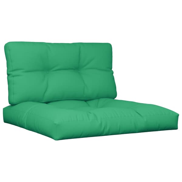 vidaXL Pallsoffkuddar, set om 2, gröna, tyg
