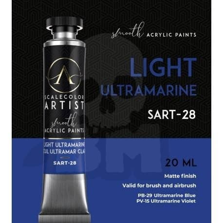 SART-28 Skala Farvekunst Lys Ultramarin