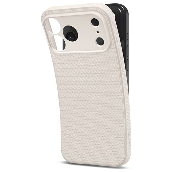 Spigen Liquid Air cover til iPhone 17 Pro i titanium