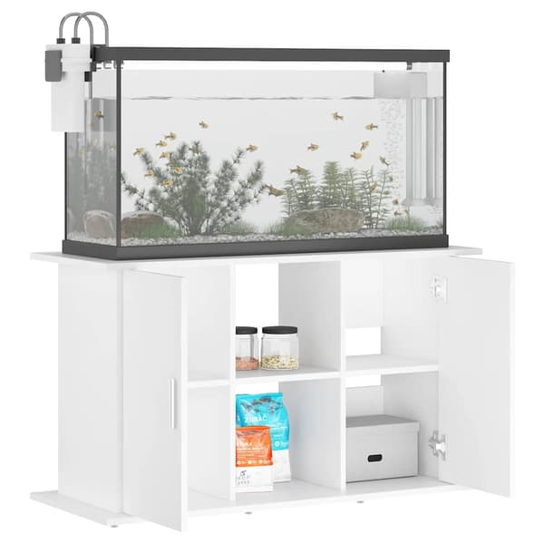 vidaXL Akvariumskåp vit 101x41x58 cm