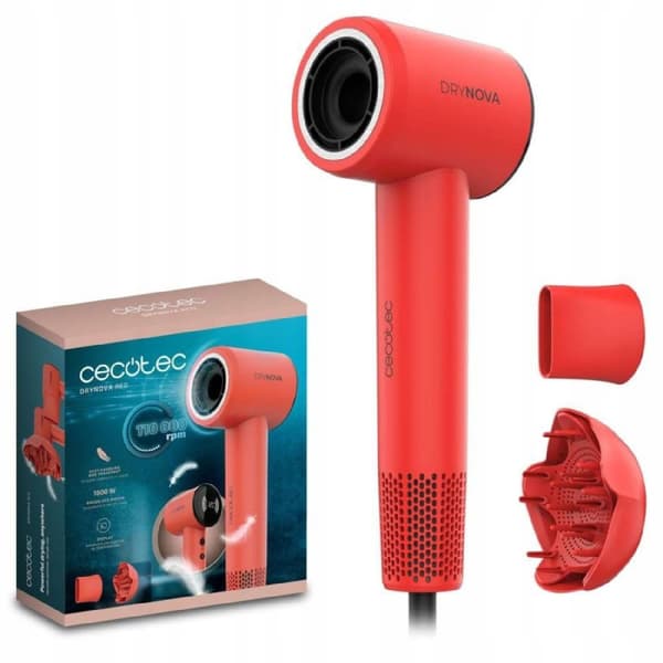 Cecotec DryNova Red 1600W Ion Hårtork med Ljusdiffusor