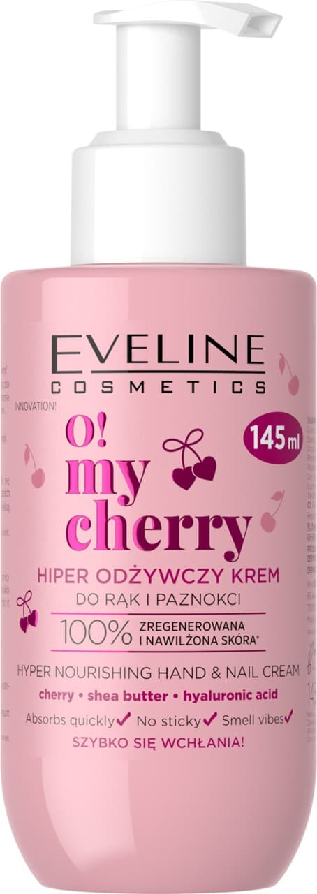 Eveline O!My Cherry Hypernärande hand- och nagelkräm - Cherry 145ml