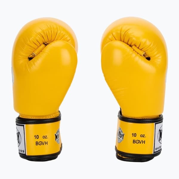 Windy Classic boksehandsker i ægte læder, 12OZ, gule