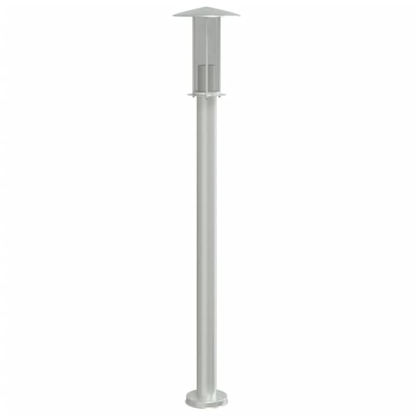 vidaXL havelampe sølv 100 cm rustfrit stål