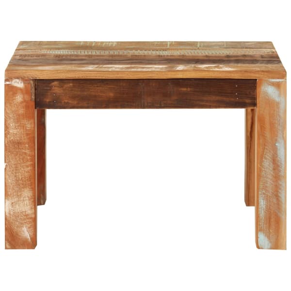 vidaXL sofabord, 55x55x35 cm, massivt genbrugstræ