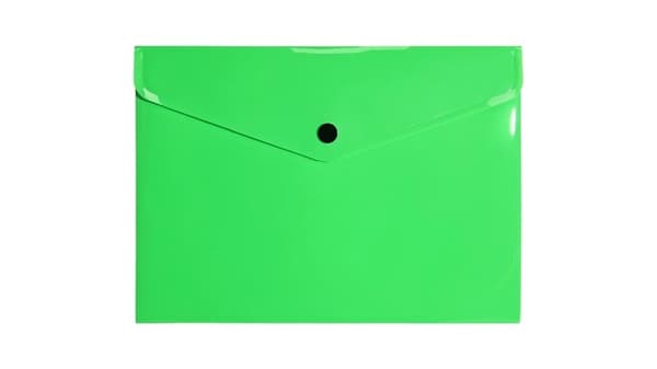 A5 PP neongrøn kuvertmappe