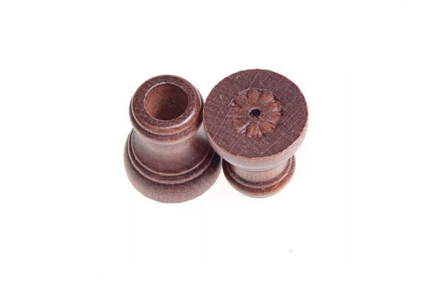 Dubbel träkonsol för gardinstång diameter 28 mm Al 2 st