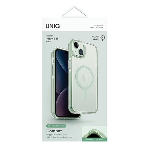 UNIQ Combat MagSafe-skal till iPhone 15 Plus, Mintgrönt