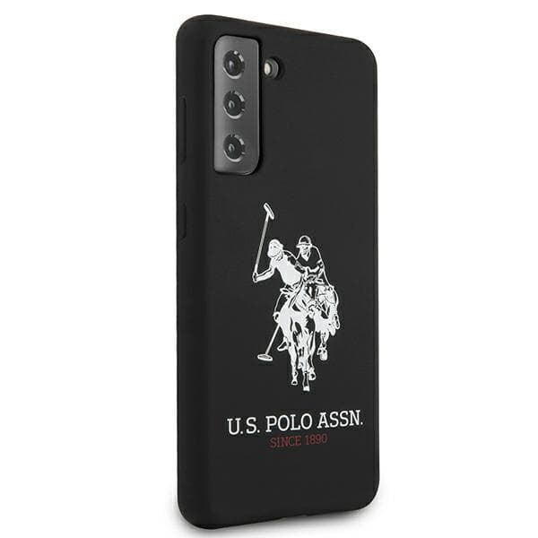 US Polo Silikone On Tone Etui til Galaxy S21 Sort
