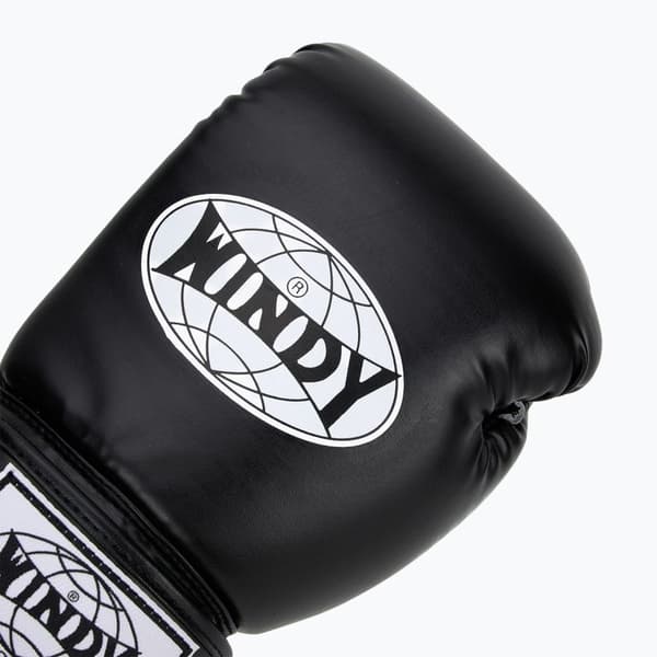 Windy Classic boksehandsker i syntetisk læder, sort, 14 oz
