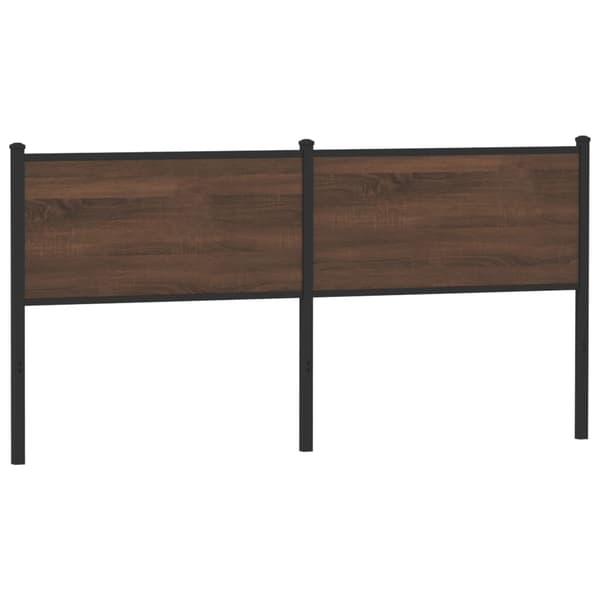 vidaXL Sänggavel brun ek 180 cm