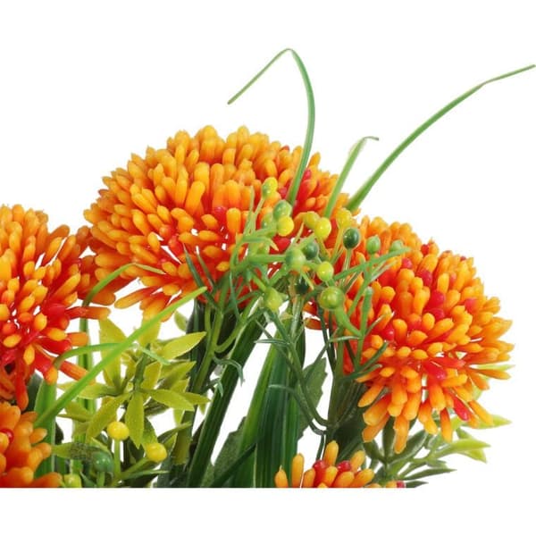 Orange kunstig spiræa-rulle - 5 stk., højde 30 cm