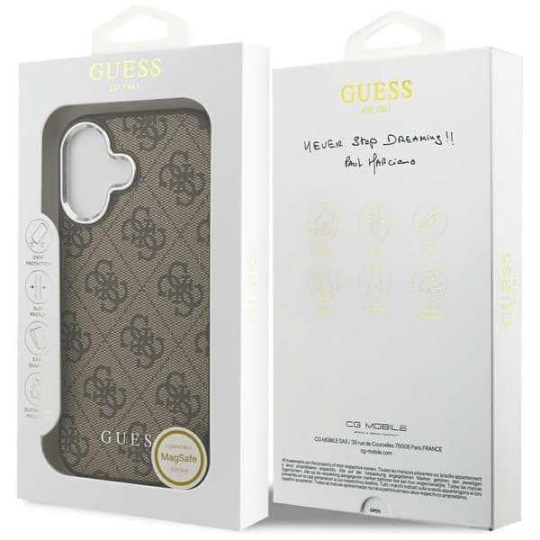 Guess 4G Classic Logo MagSafe-etui til iPhone 17 brunt