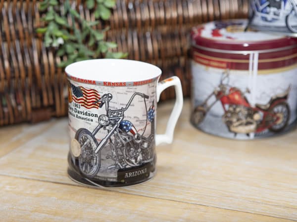 Carmani, 480ml mugg - Harley Davidson motorcykel i burk