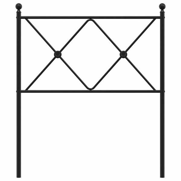 vidaXL metalsengegavl sort 75 cm