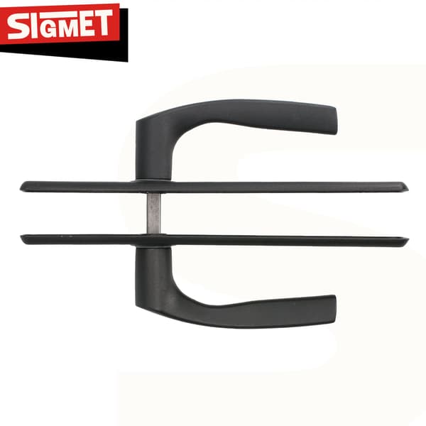 Grindhandtag lång platta NATI 90mm svart KEY