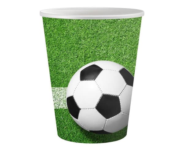 Fotbollspappersmuggar 200ml 6 st