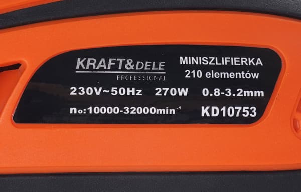 Mini-kværn 270W + tilbehør 210 stk. KD10753