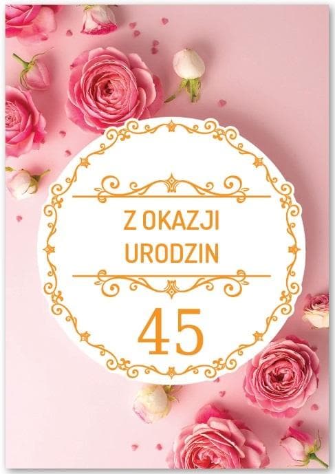 Syntymäpäiväkortti 45