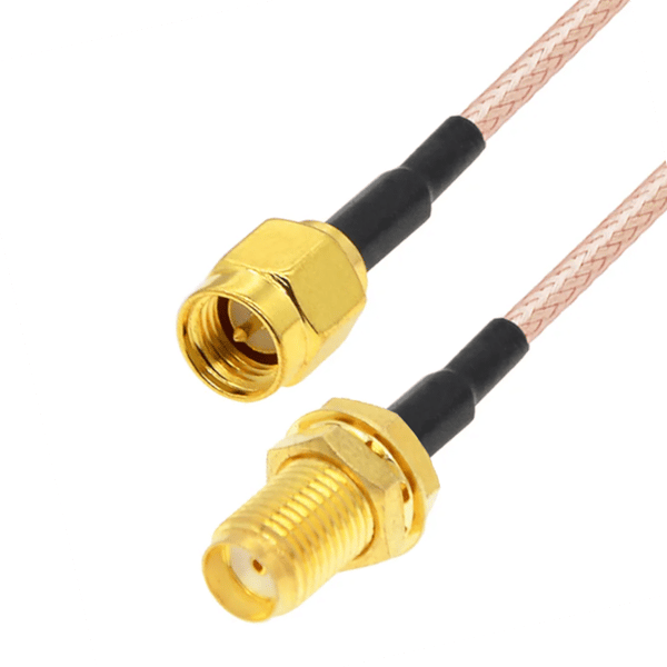 SMA-pigtail-liitin/SMA-pistoke RG316 1m
