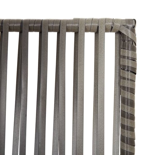 vidaXL 3-panelsskærm, grå, polyrattan