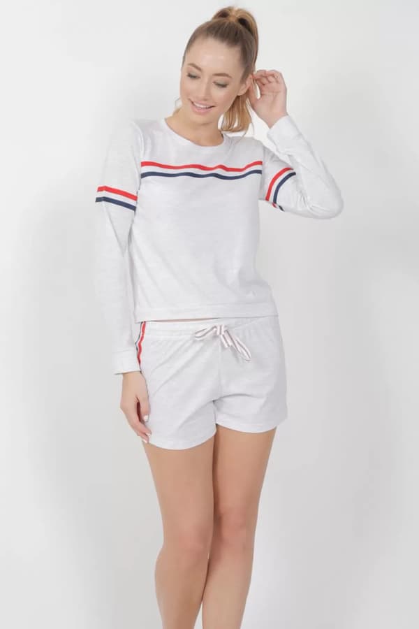 Damebomuldspyjamas, glat blonde, L Vienetta