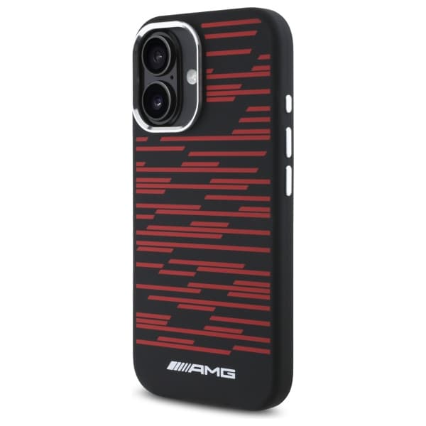 AMG Silikone Graphics MagSafe-etui til iPhone 16, sort