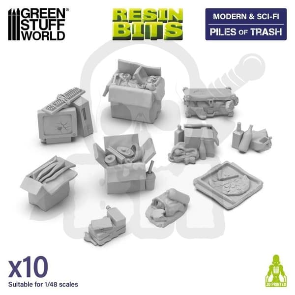 GSTU528052 3D-printede moderne og sci-fi-bunker af tra