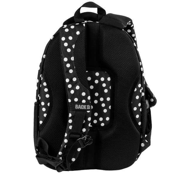 Backup Retro Polka Dots musta teinityttöjen koulureppu