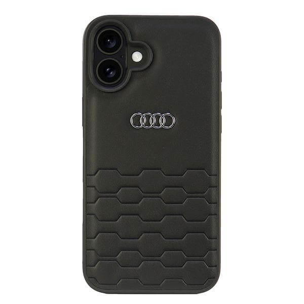 Audi kunstlædercover til iPhone 16 Plus, sort