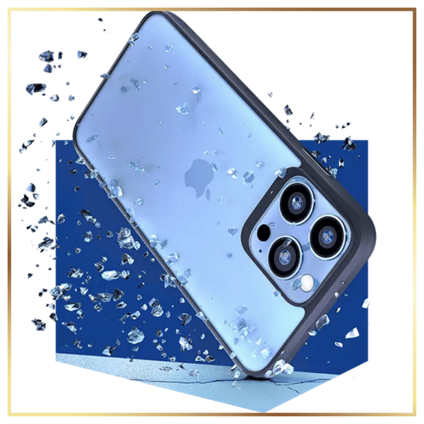 3MK SatinArmor+ cover til iPhone 14 Plus, klart med sort ramme