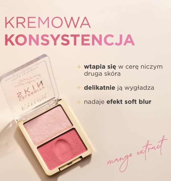 Krämig Rouge 01 Soft Harmony Eveline Celebrity Skin