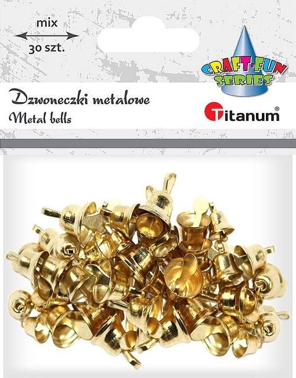 Metallikellot 30 kpl kultaa