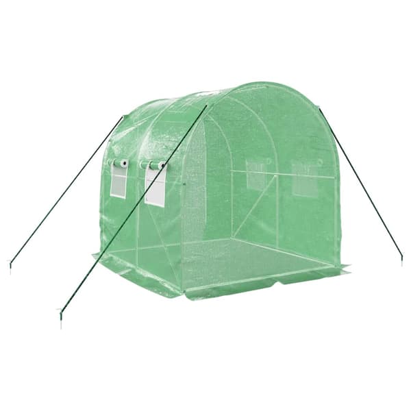vidaXL Växthus med stålram, 4 m², 2x2x2 m