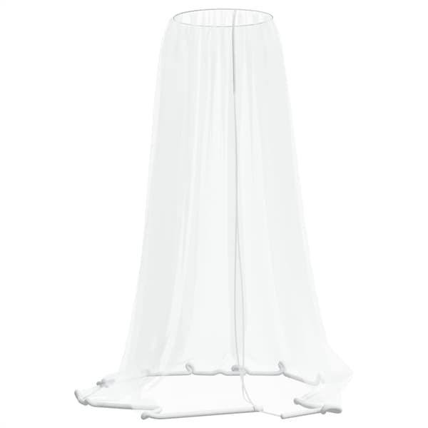 vidaXL Myggnät för paraply, vit, 300x230 cm
