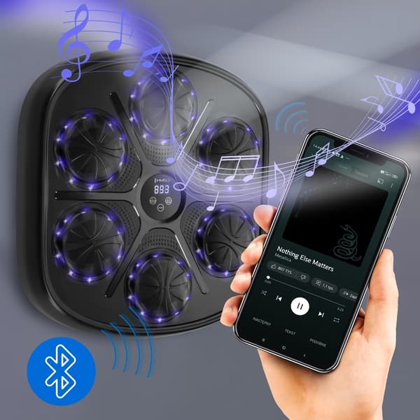 HMS Elektronisk Boksemåtte med Musik og Handsker