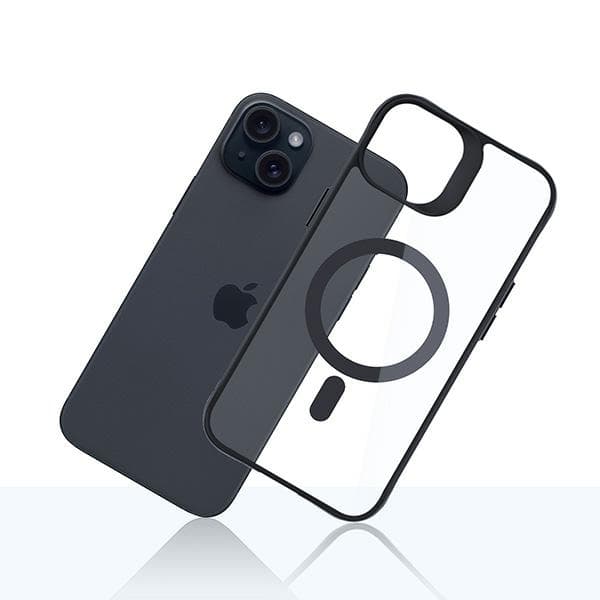 3mk Satin Armor-skal MagSafe för iPhone 15 Plus, svart